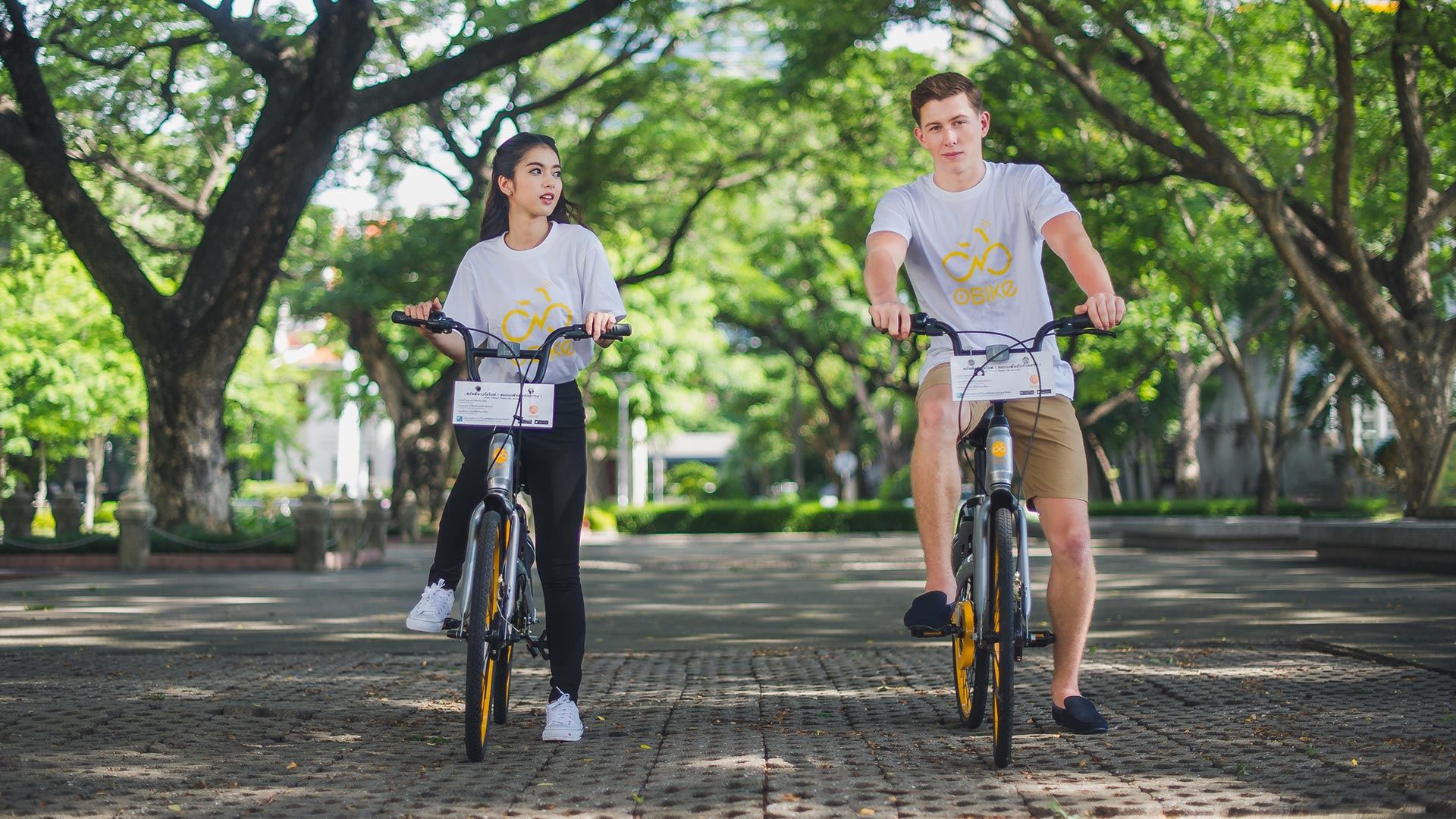 环保又健康的OBIKE共享自行车